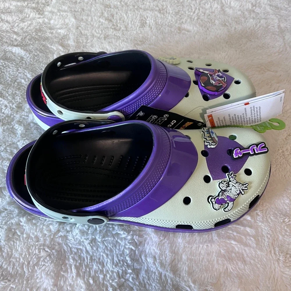 Crocs Dragon Ball Z Frieza Classic Clogs Purple White Mens 9 Women 11 211202-90H